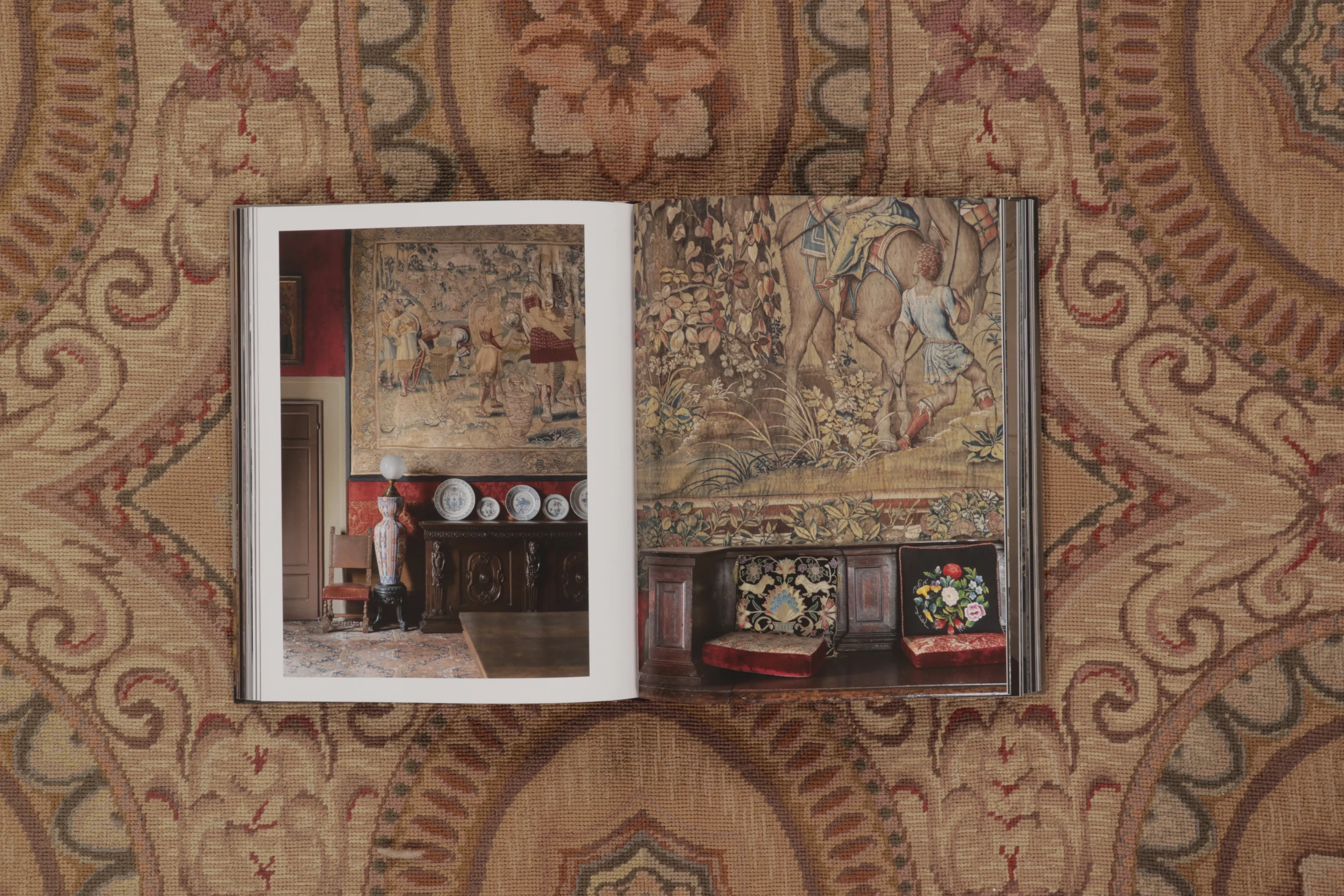Vintage Aubusson Needlepoint Rug