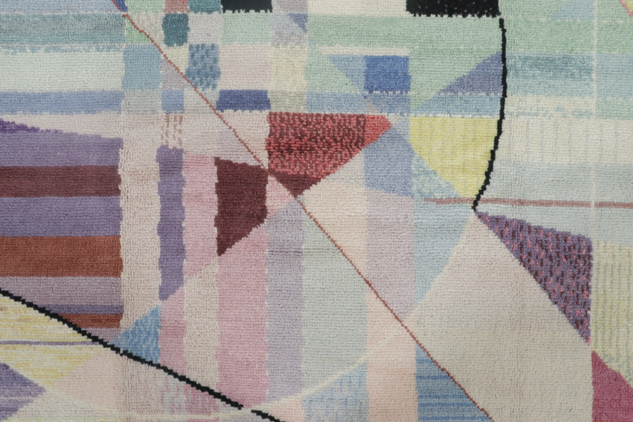 Vintage Italian Geometric Rug