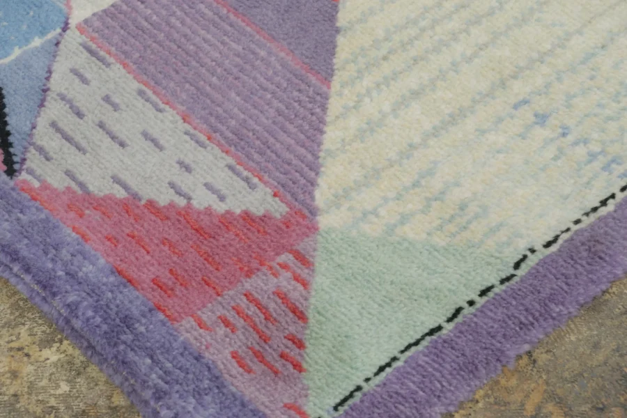 Vintage Italian Geometric Rug