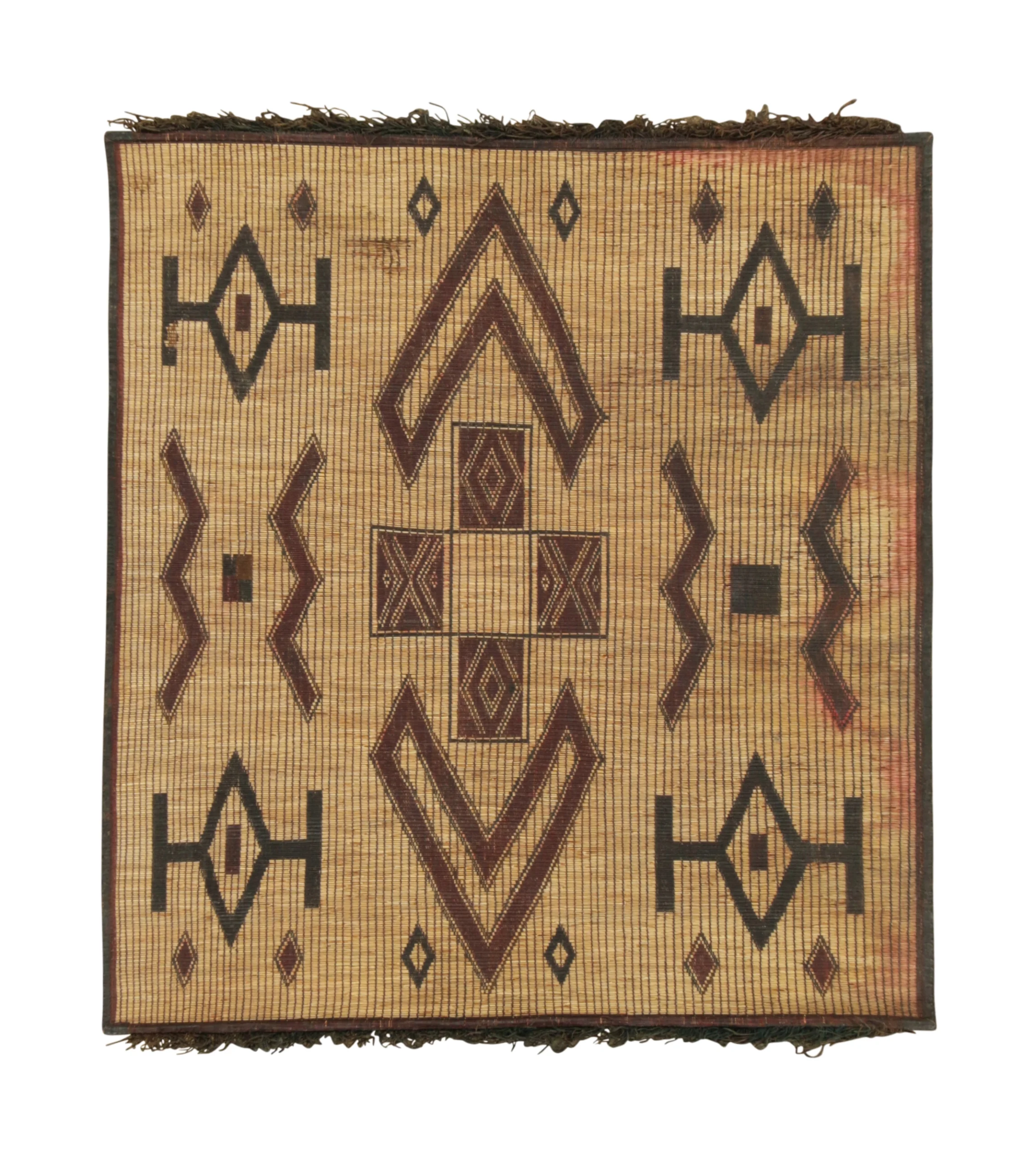 Vintage Moroccan Tuareg Square Rug