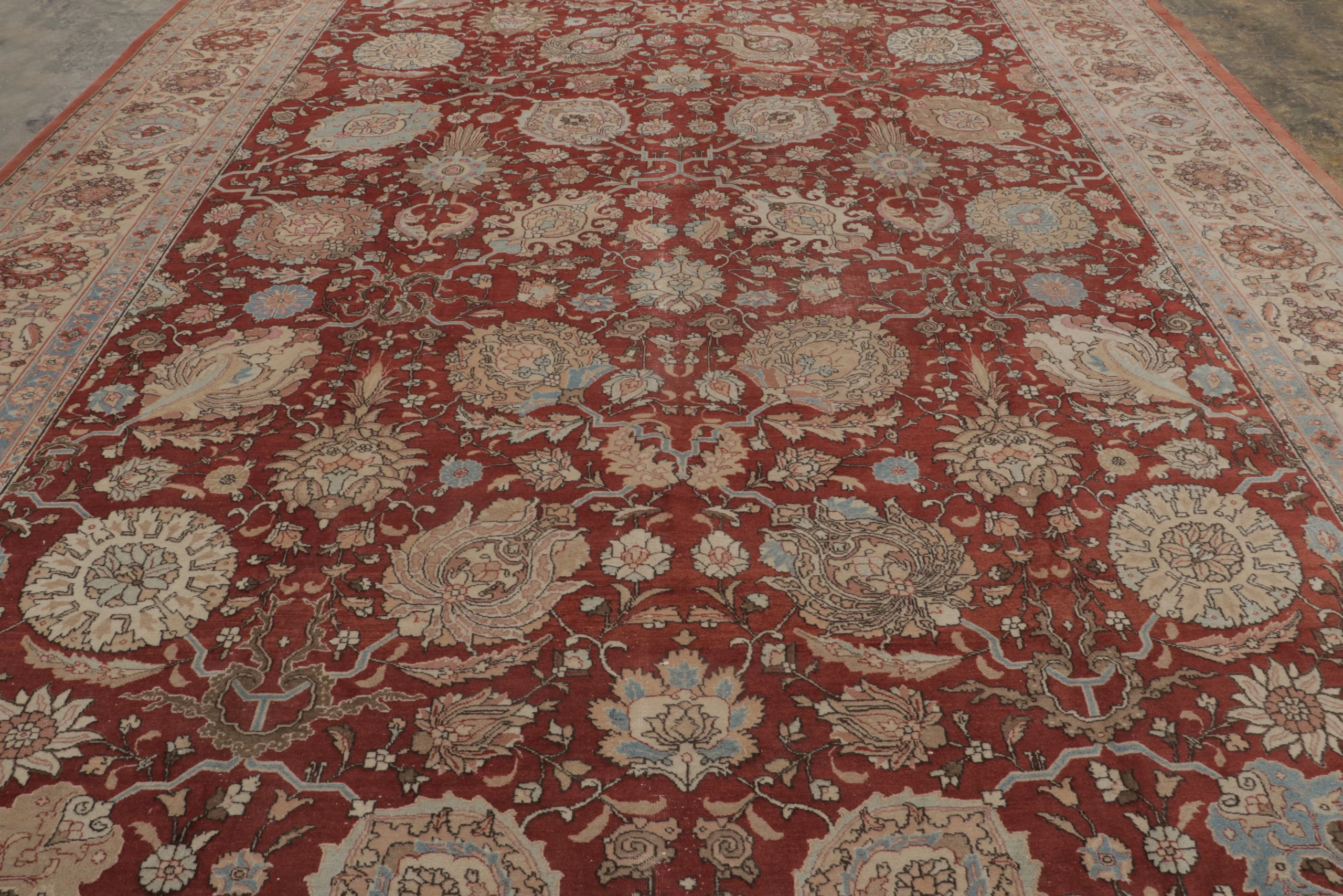 Oversized Antique Persian Tabriz Rug