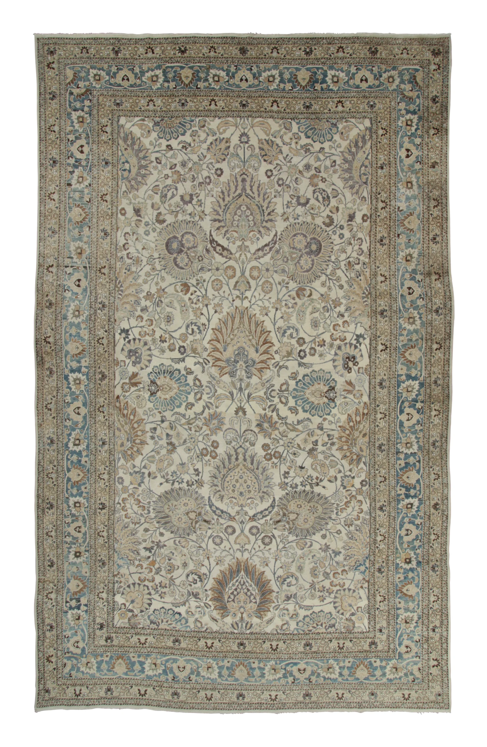 Oversized Antique Persian Mashad Rug