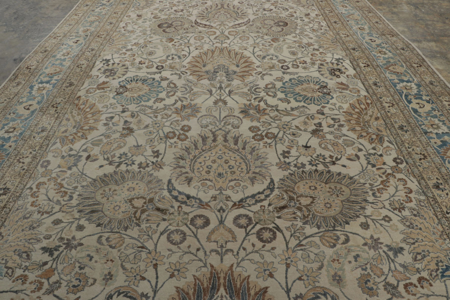 Oversized Antique Persian Mashad Rug