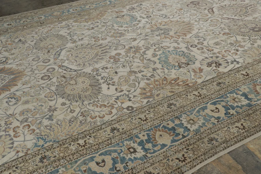 Oversized Antique Persian Mashad Rug