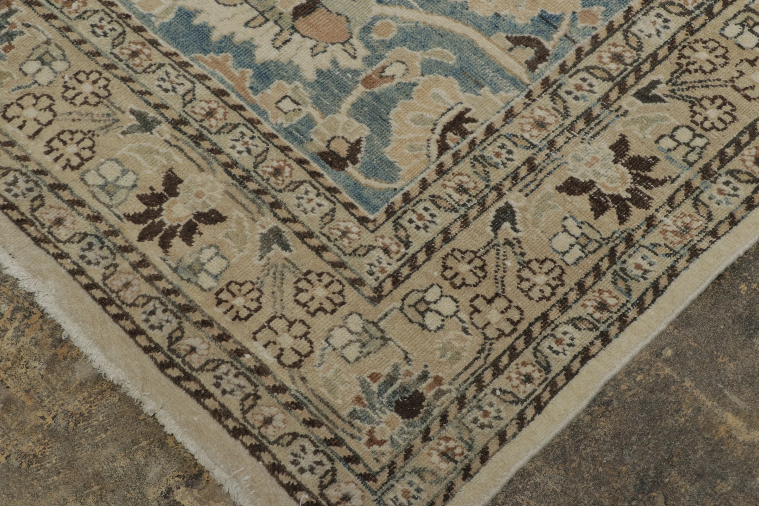 Oversized Antique Persian Mashad Rug