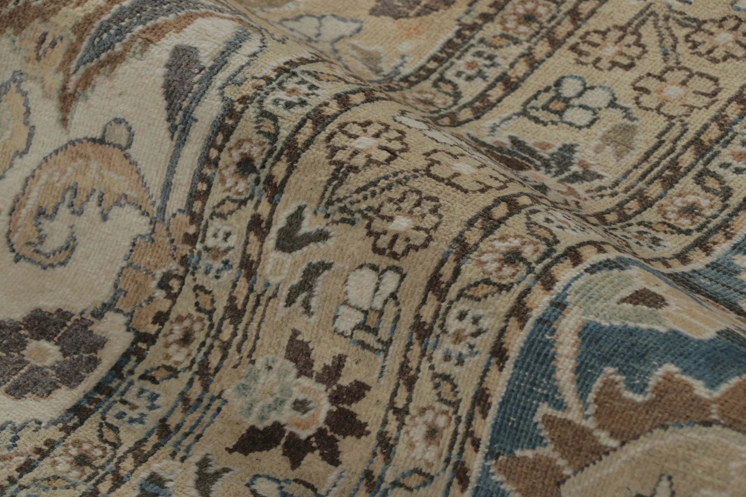 Oversized Antique Persian Mashad Rug