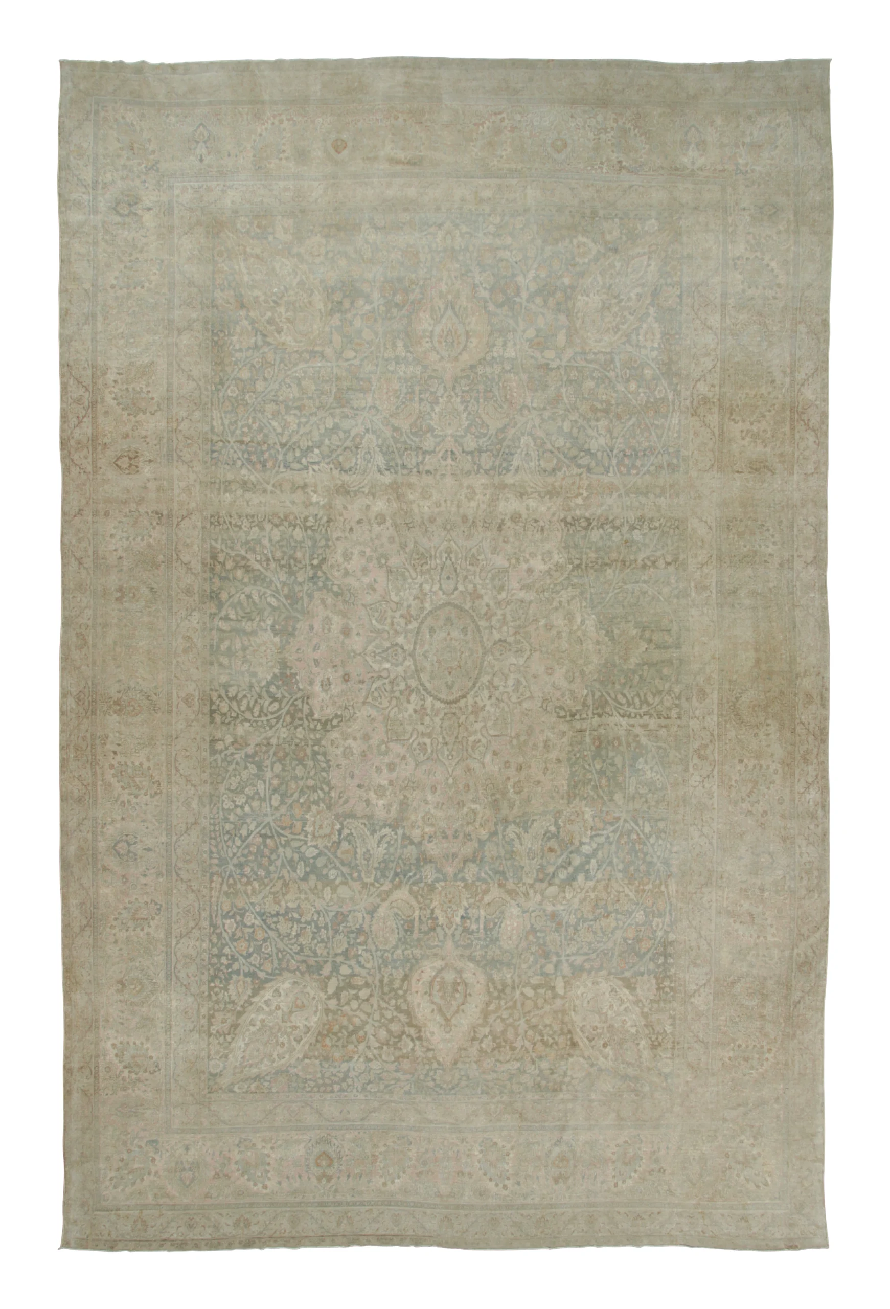 Oversized Antique Persian Tabriz Rug