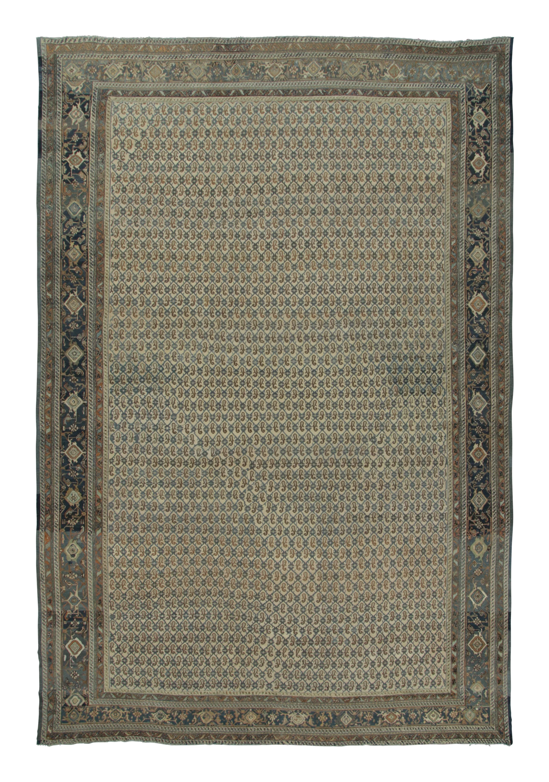 Oversized Antique Persian Bibikabad Rug