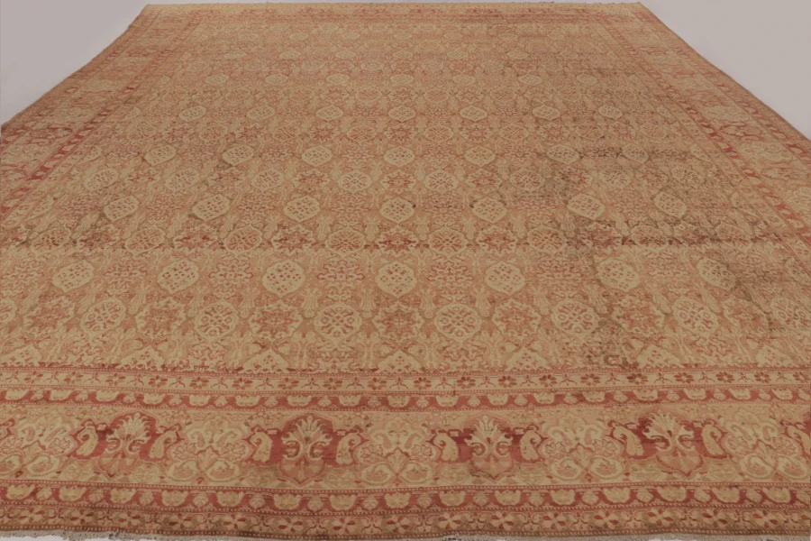 Oversized Antique Agra Floral Rug