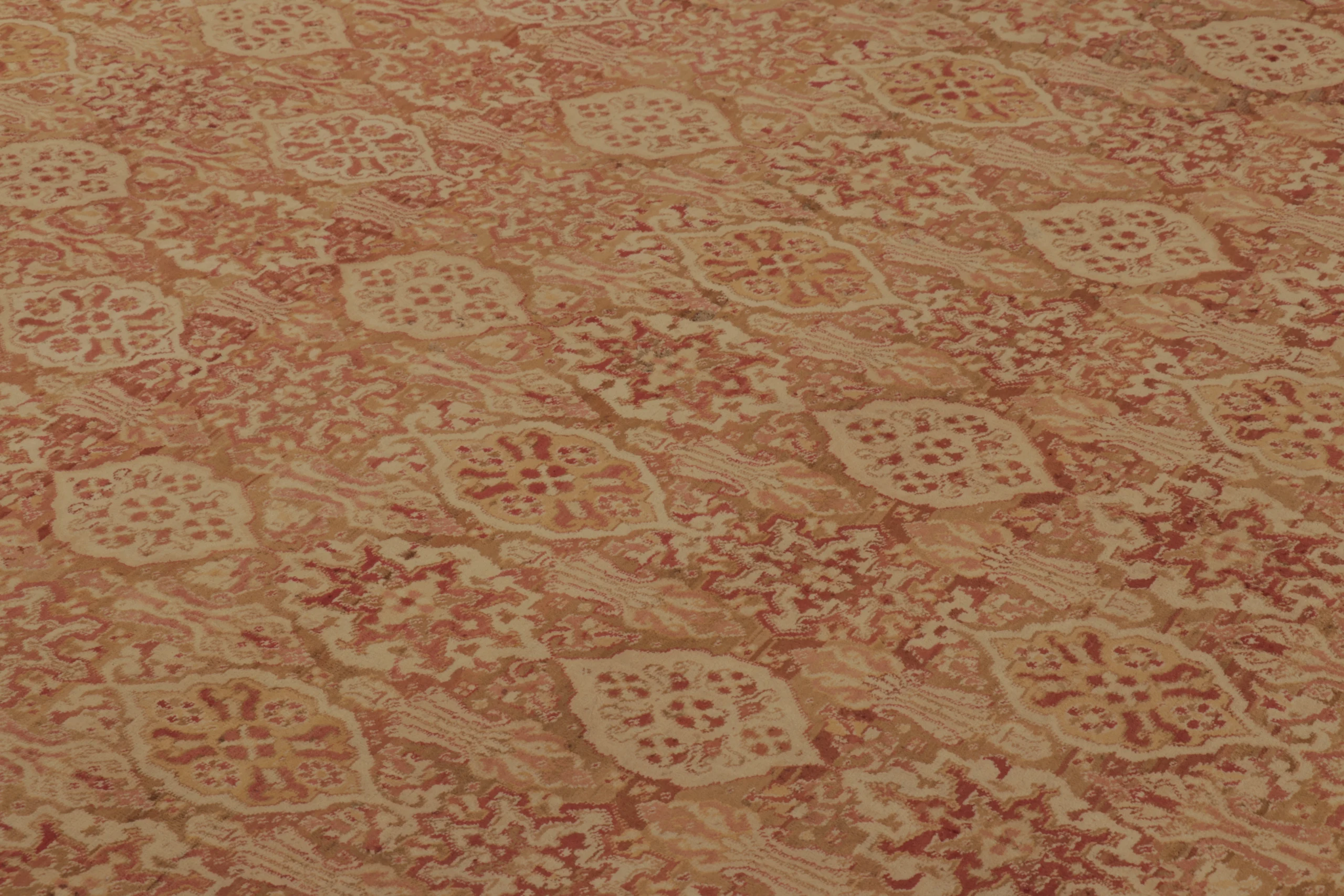 Oversized Antique Agra Floral Rug