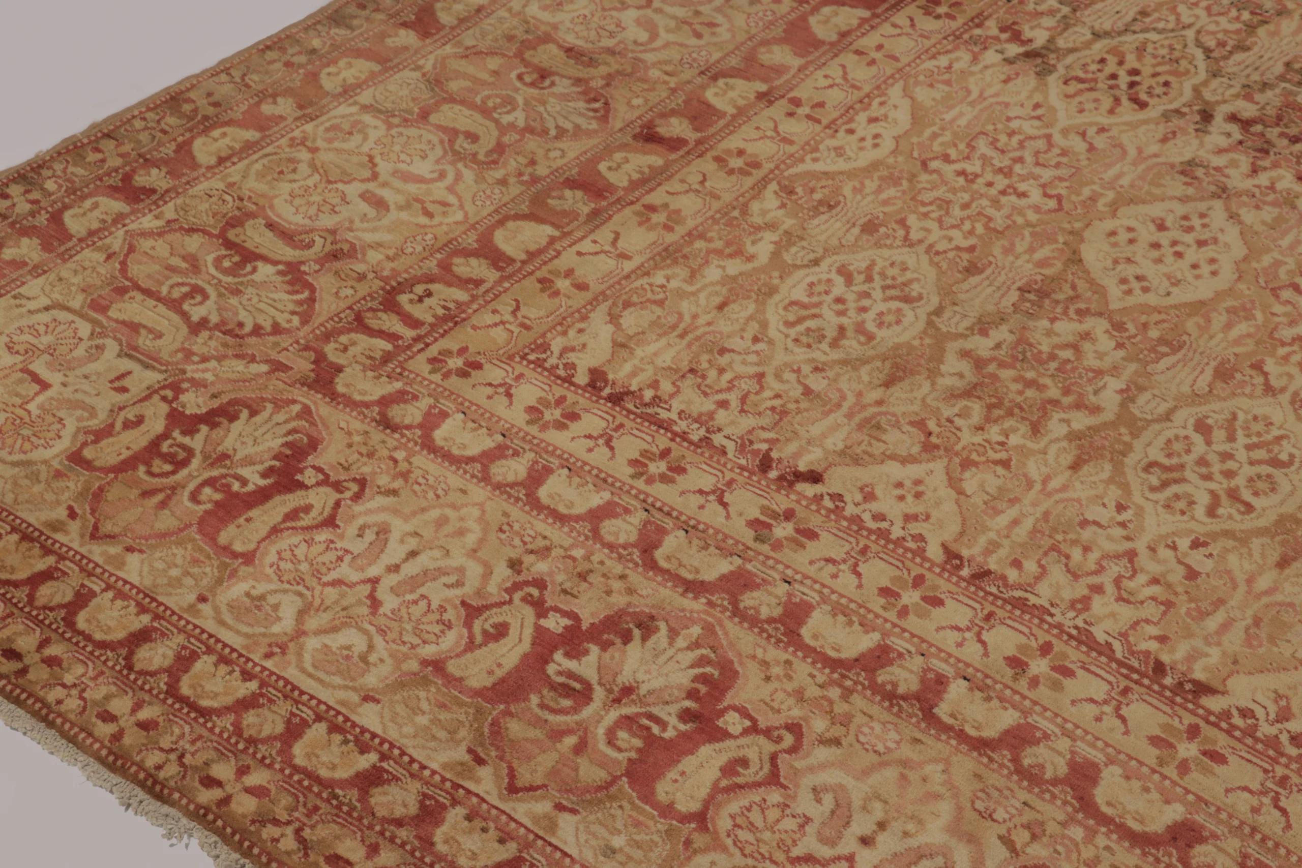 Oversized Antique Agra Floral Rug