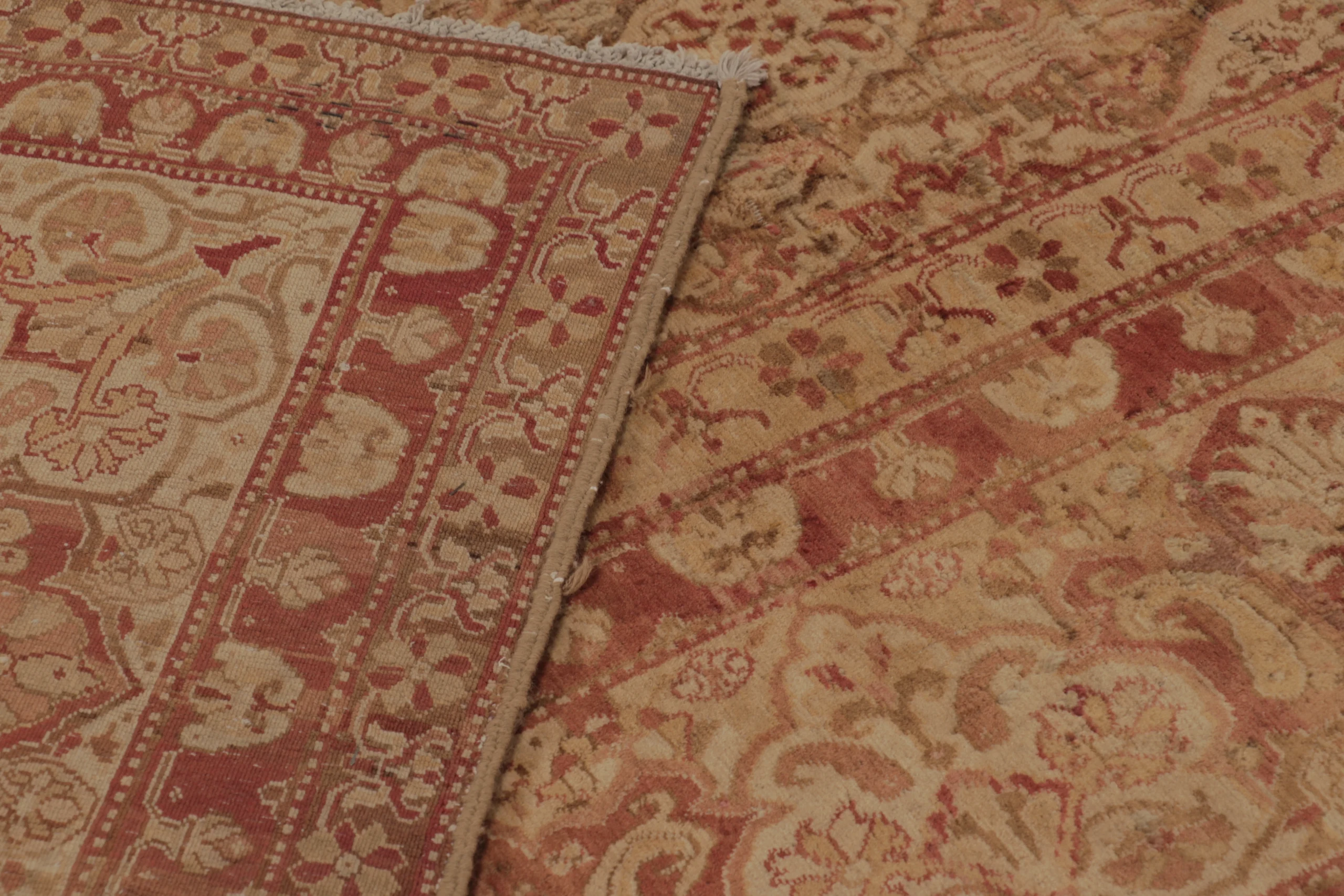 Oversized Antique Agra Floral Rug