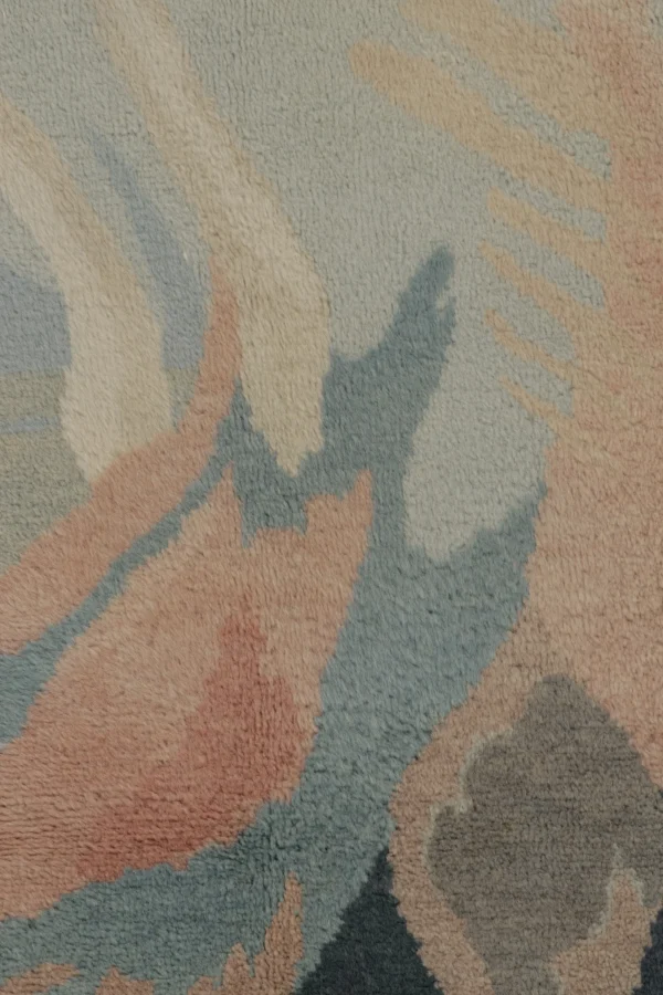 Antique French Art Deco Abstract Square Rugs
