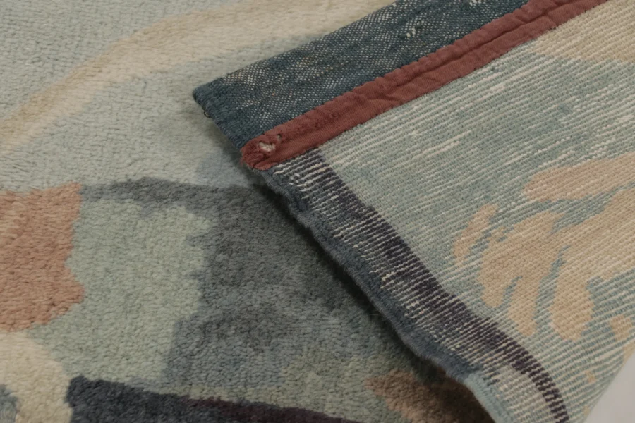 Antique French Art Deco Abstract Square Rugs