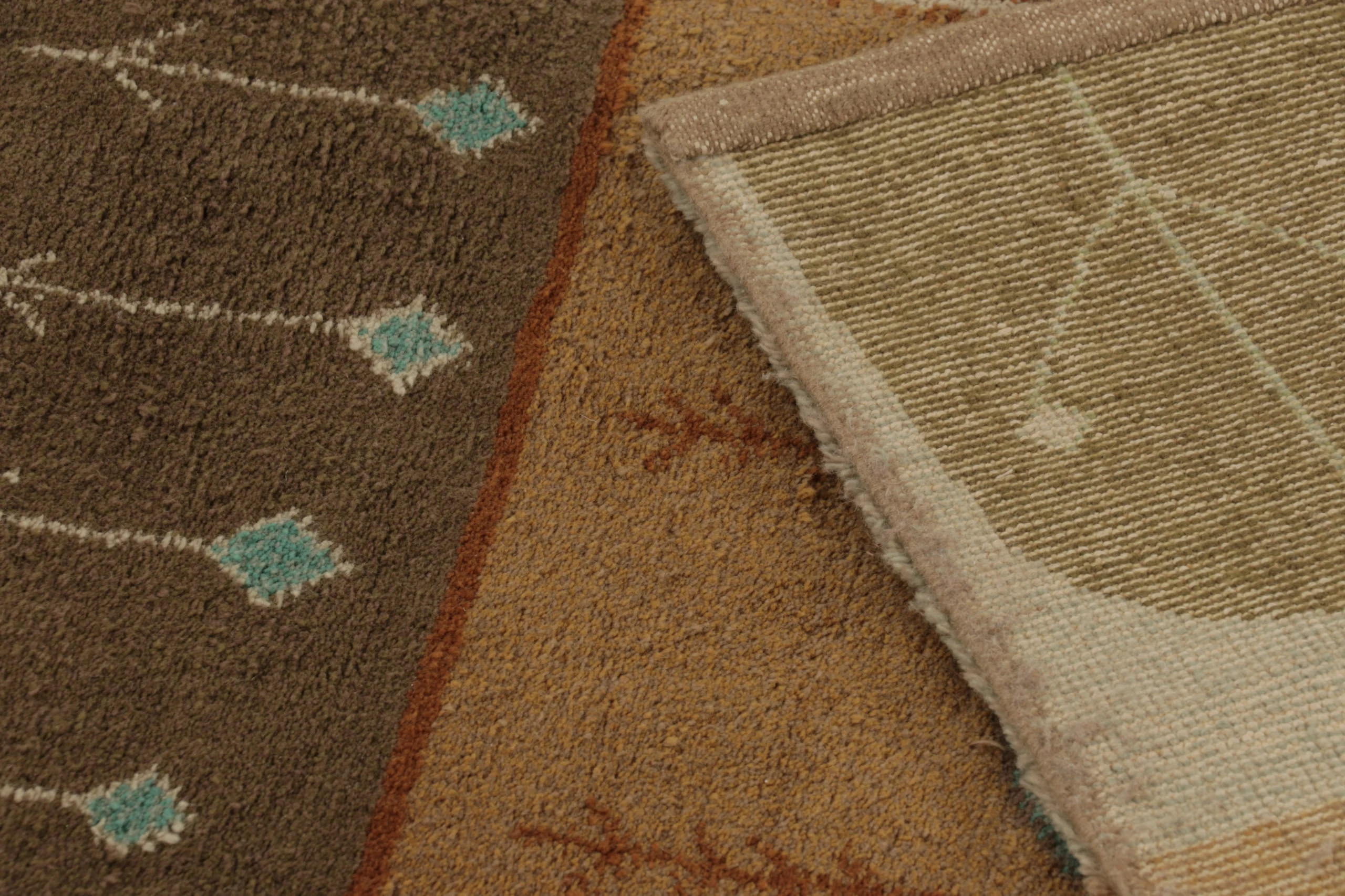 Vintage Scandinavian Geometric Flatweave