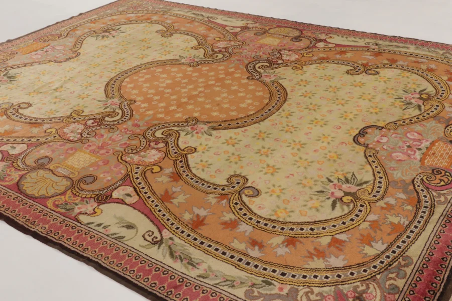 Antique Belgian Art Deco Rug