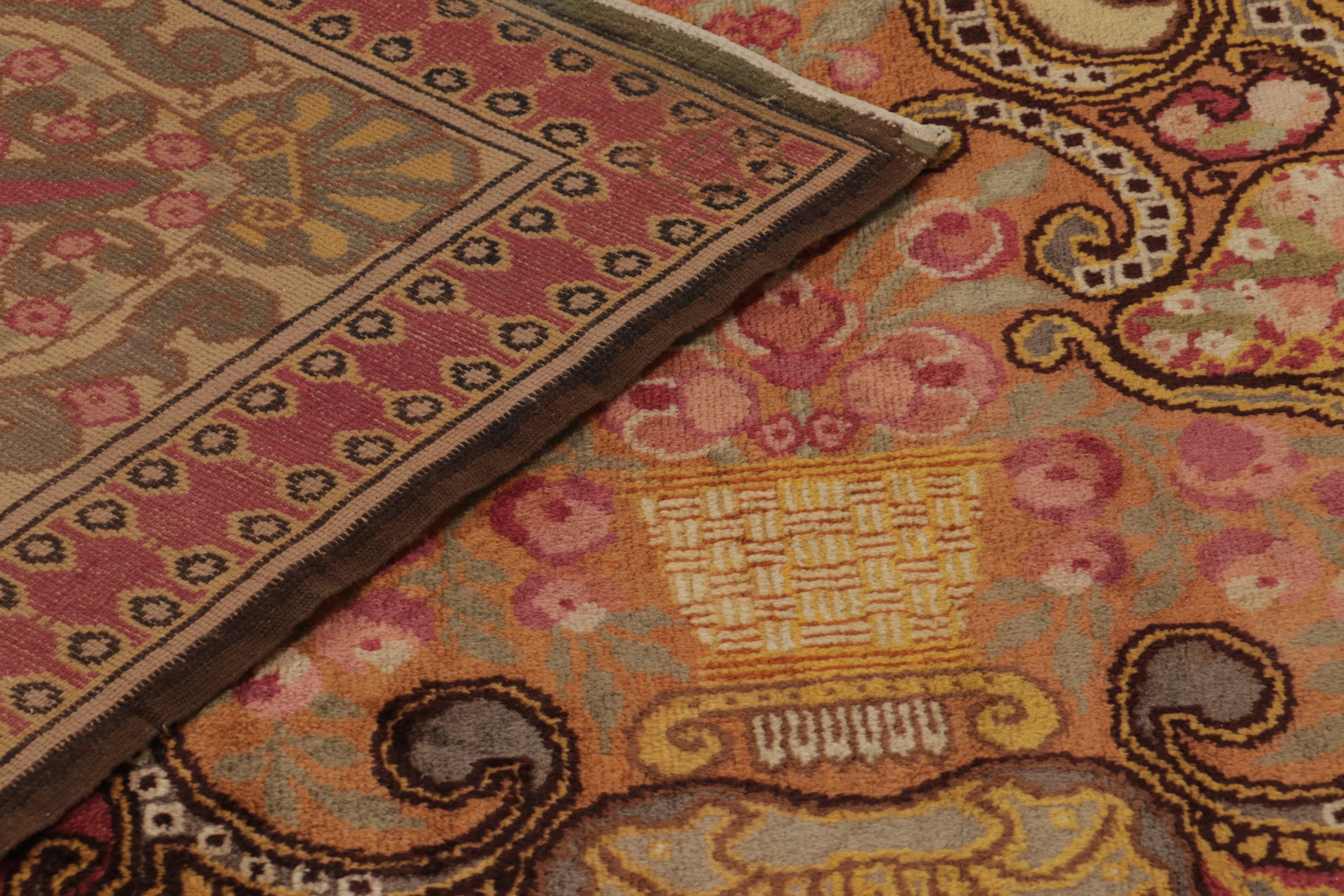 Antique Belgian Art Deco Rug