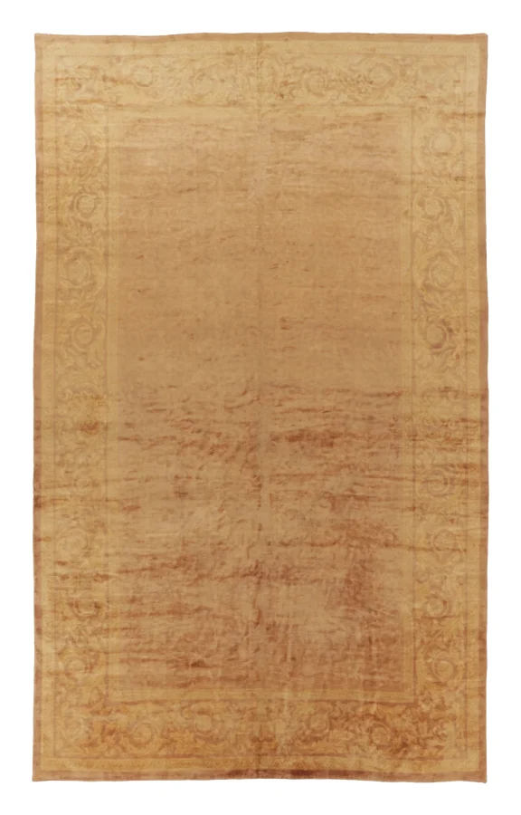 Oversized Antique French Savonnerie Rug with Classic Floral Borders - Rug & Kilim