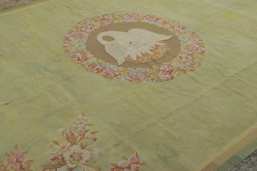 Antique French Aubusson Rug
