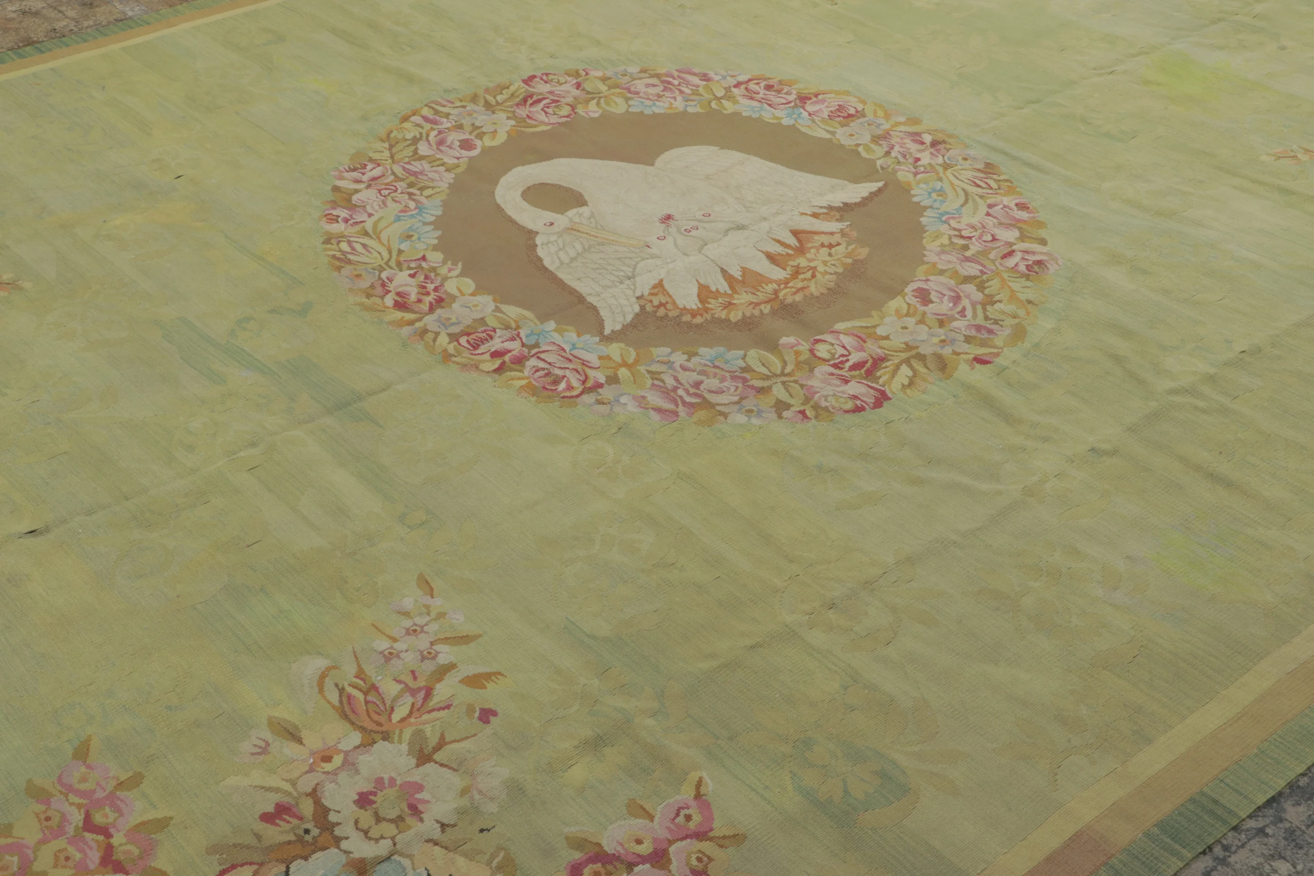 Antique French Aubusson Rug