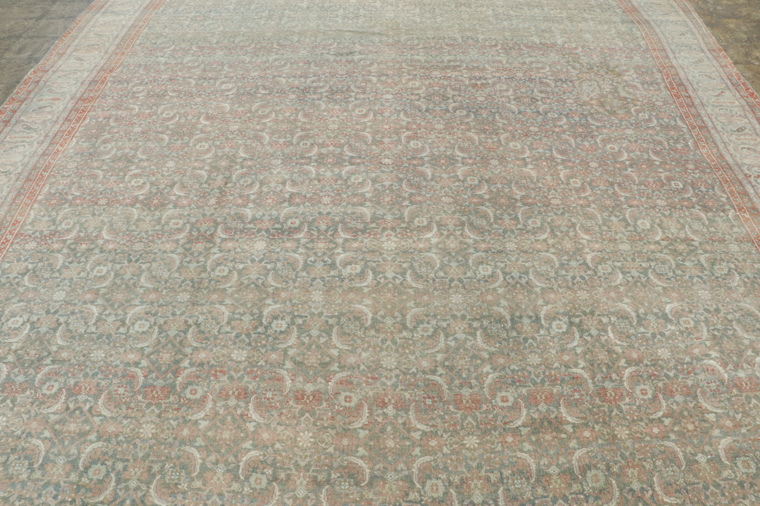 Oversized Antique Persian Mashad Rug