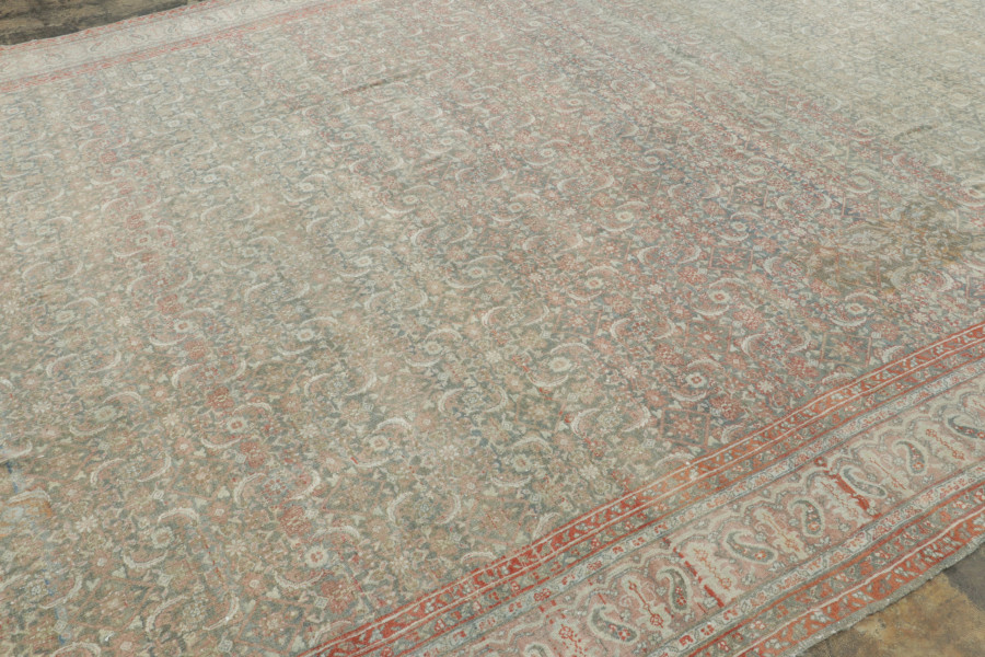 Oversized Antique Persian Mashad Rug