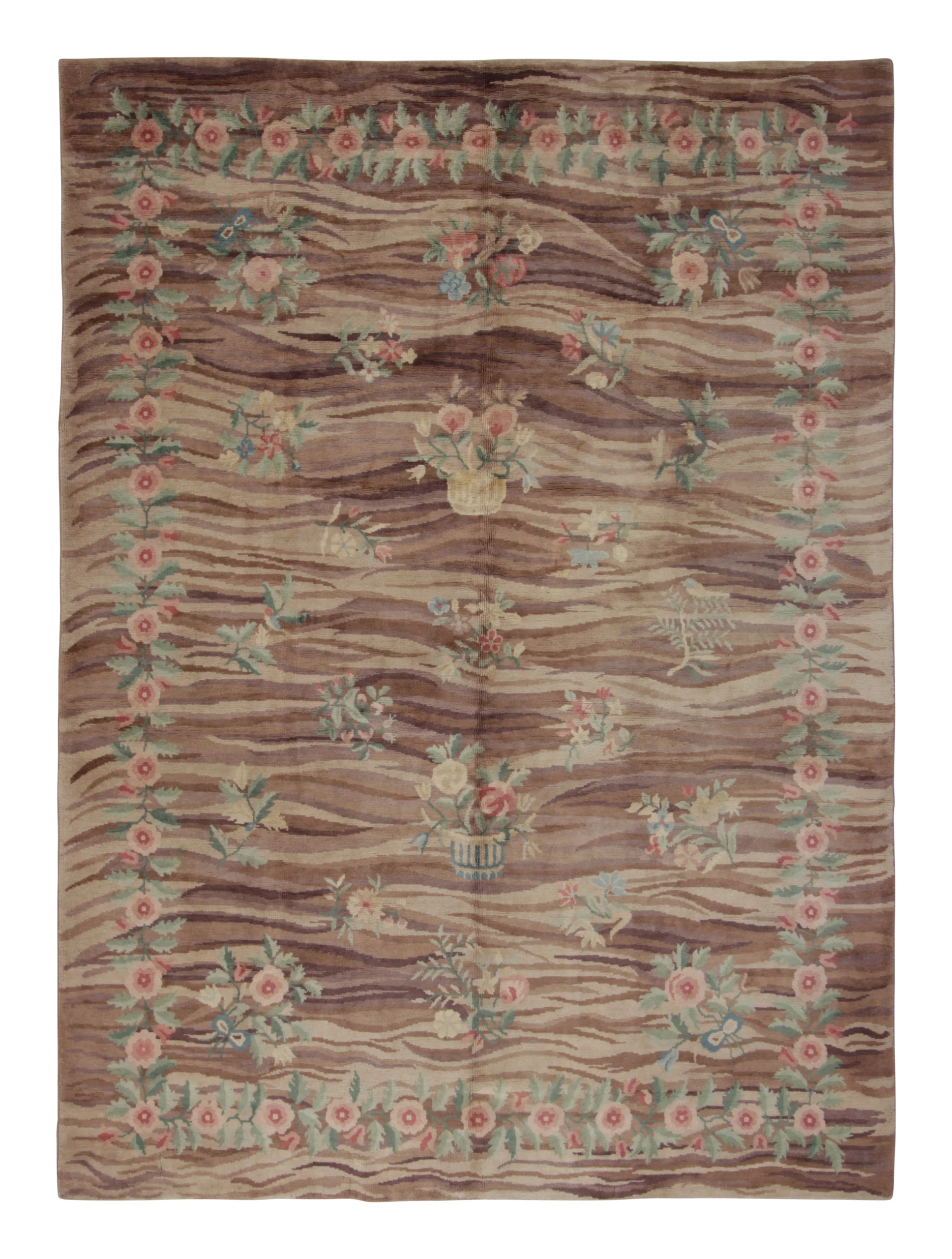 Modern Spanish Floral Rug