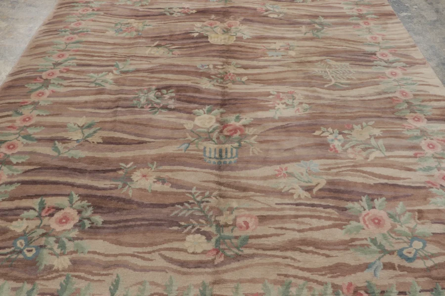 Modern Spanish Floral Rug