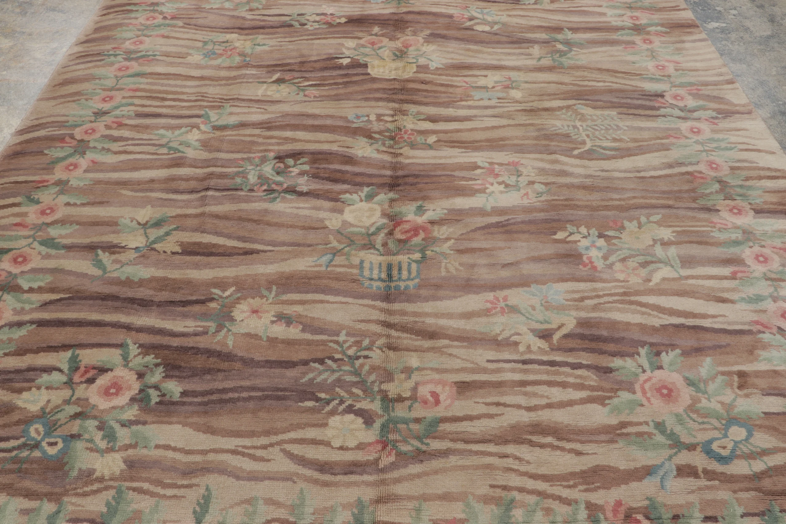Modern Spanish Floral Rug