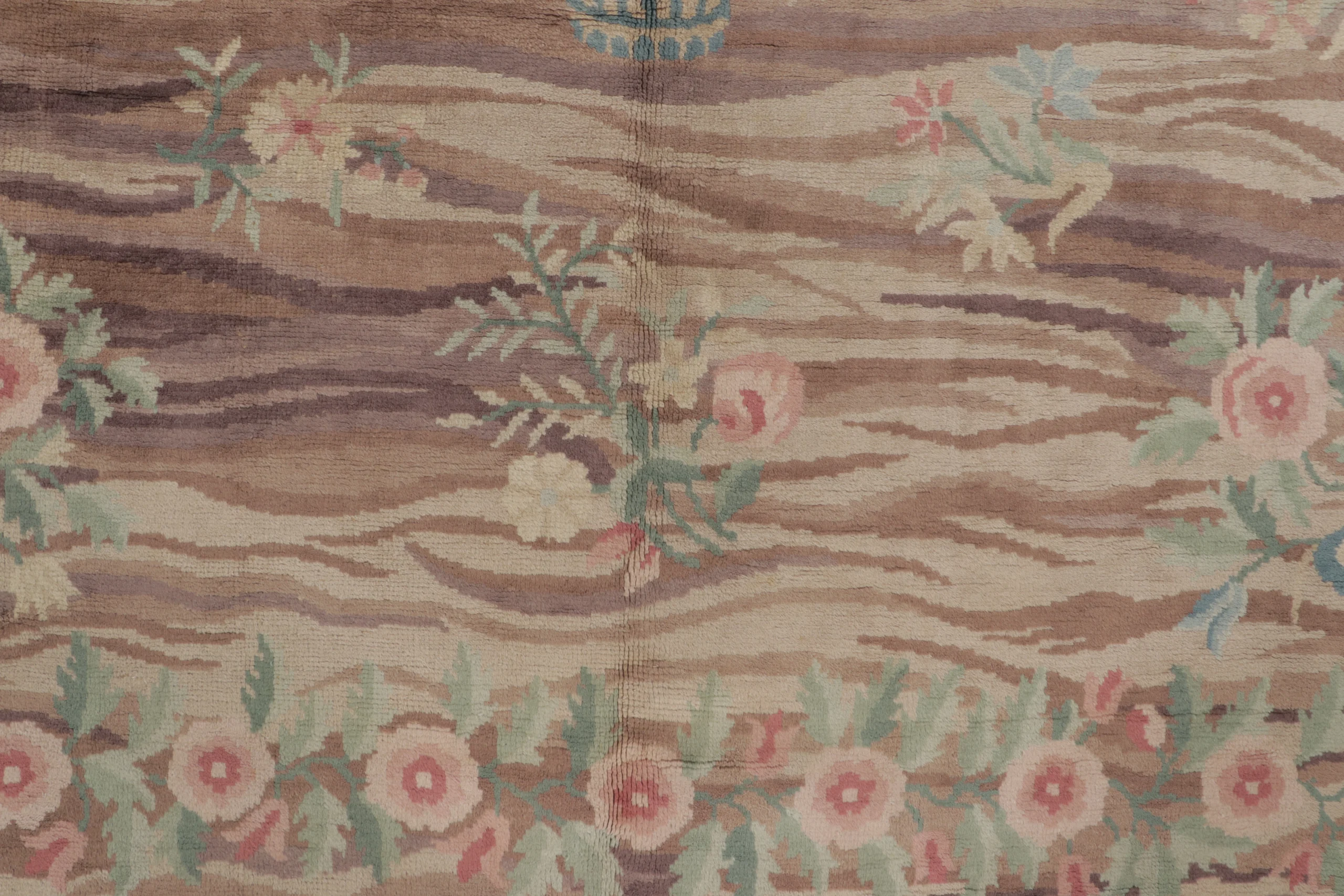 Modern Spanish Floral Rug