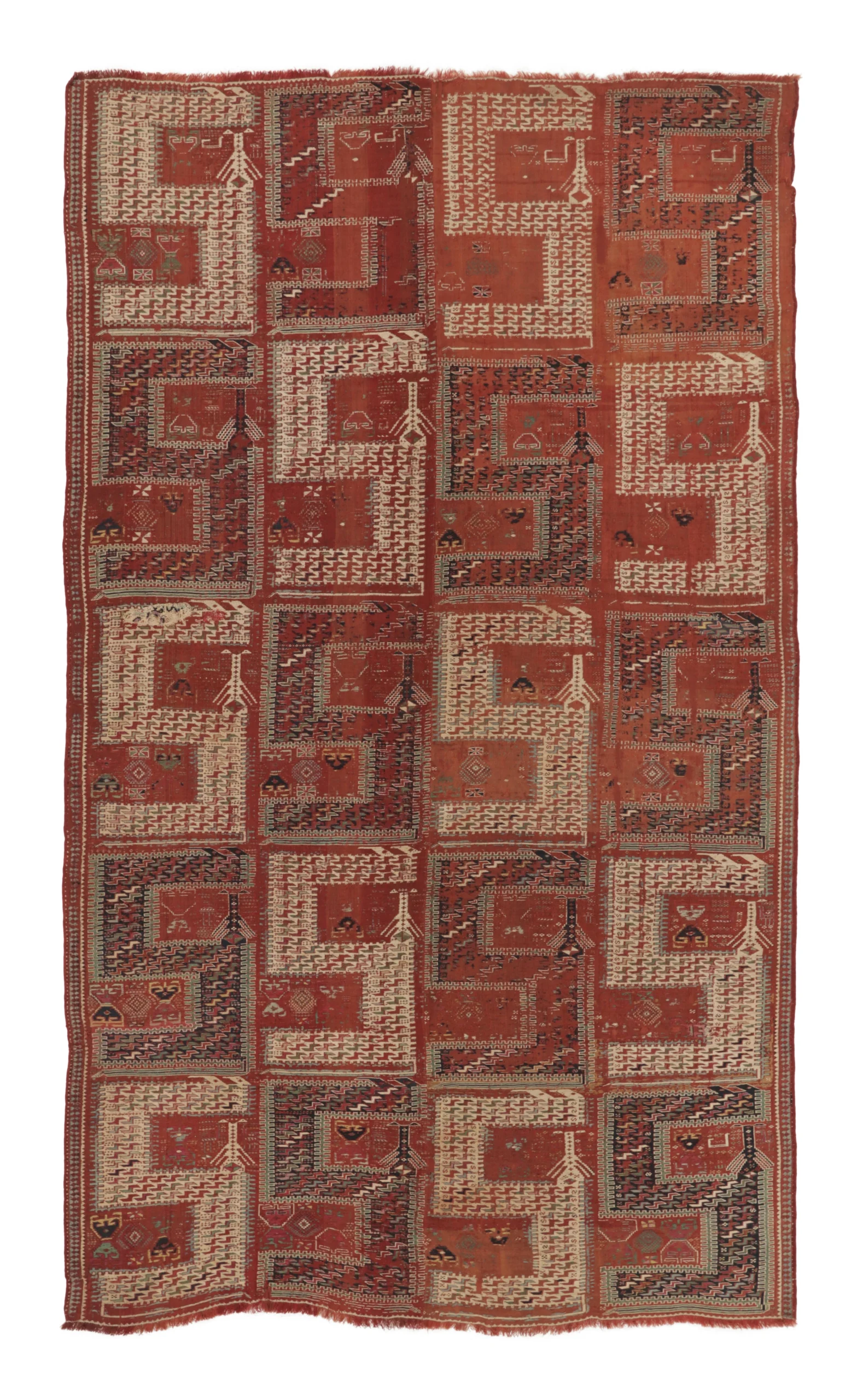 Antique Caucasian Soumak Rug