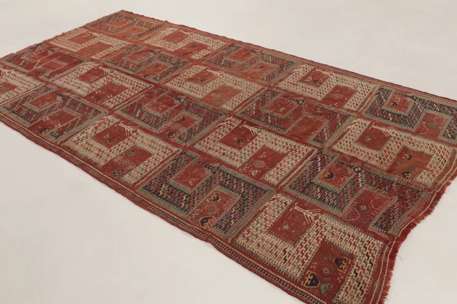 Antique Caucasian Soumak Rug