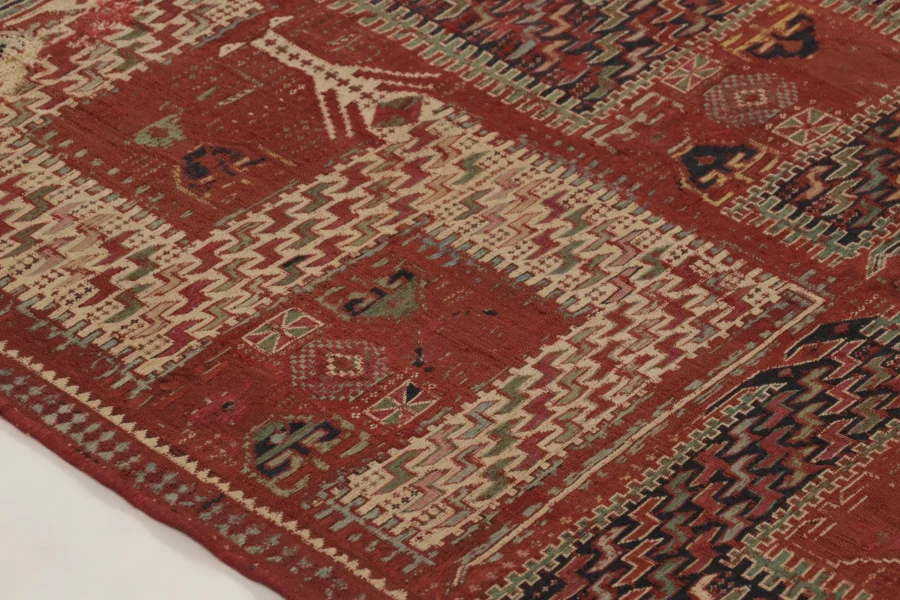 Antique Caucasian Soumak Rug