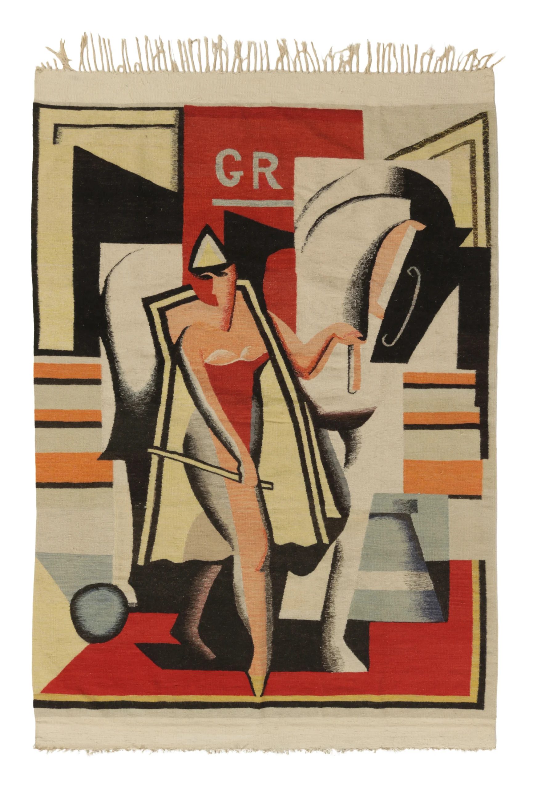 Signed Antique Jean Metzinger Tapestry