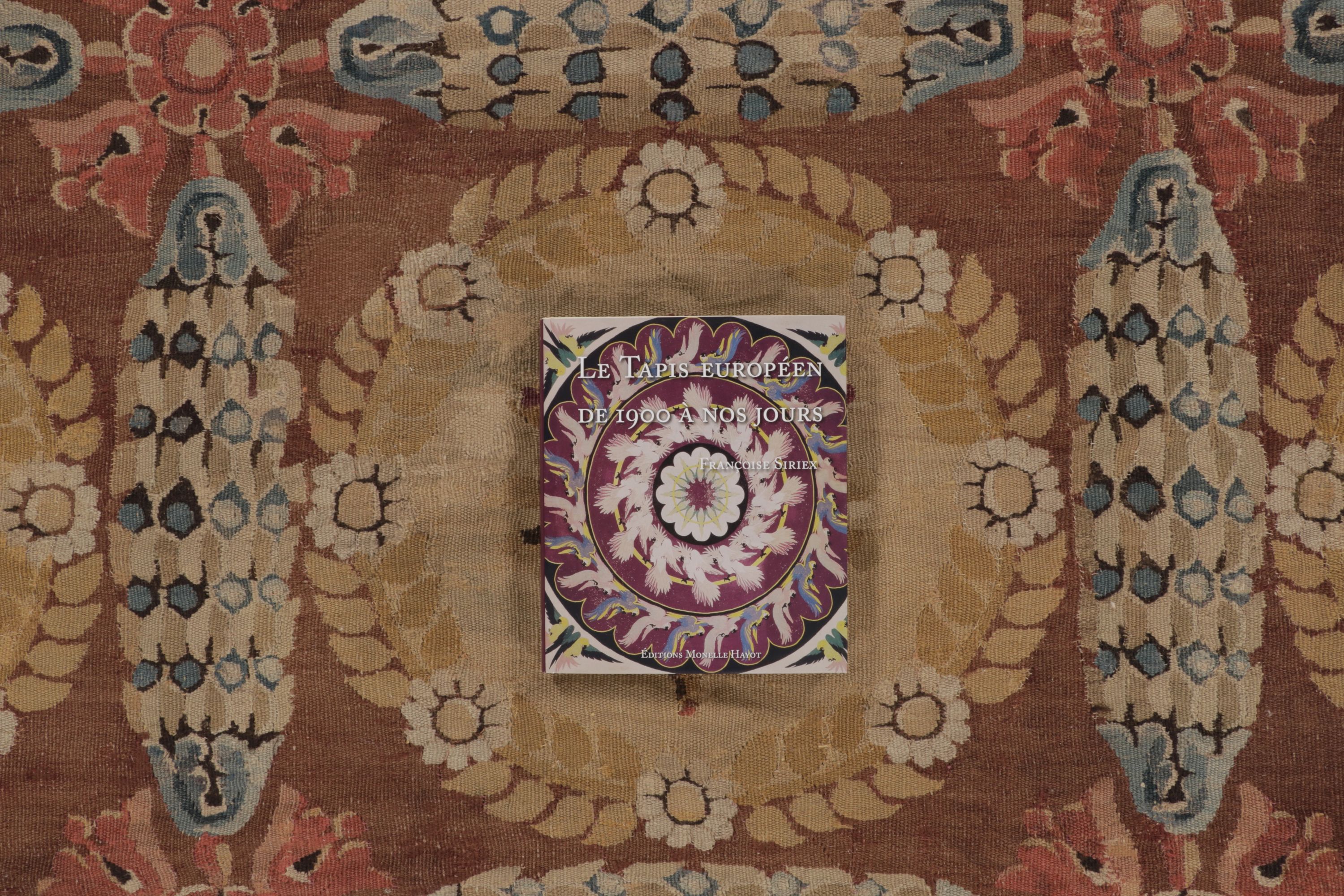 Antique Aubusson Square Rug