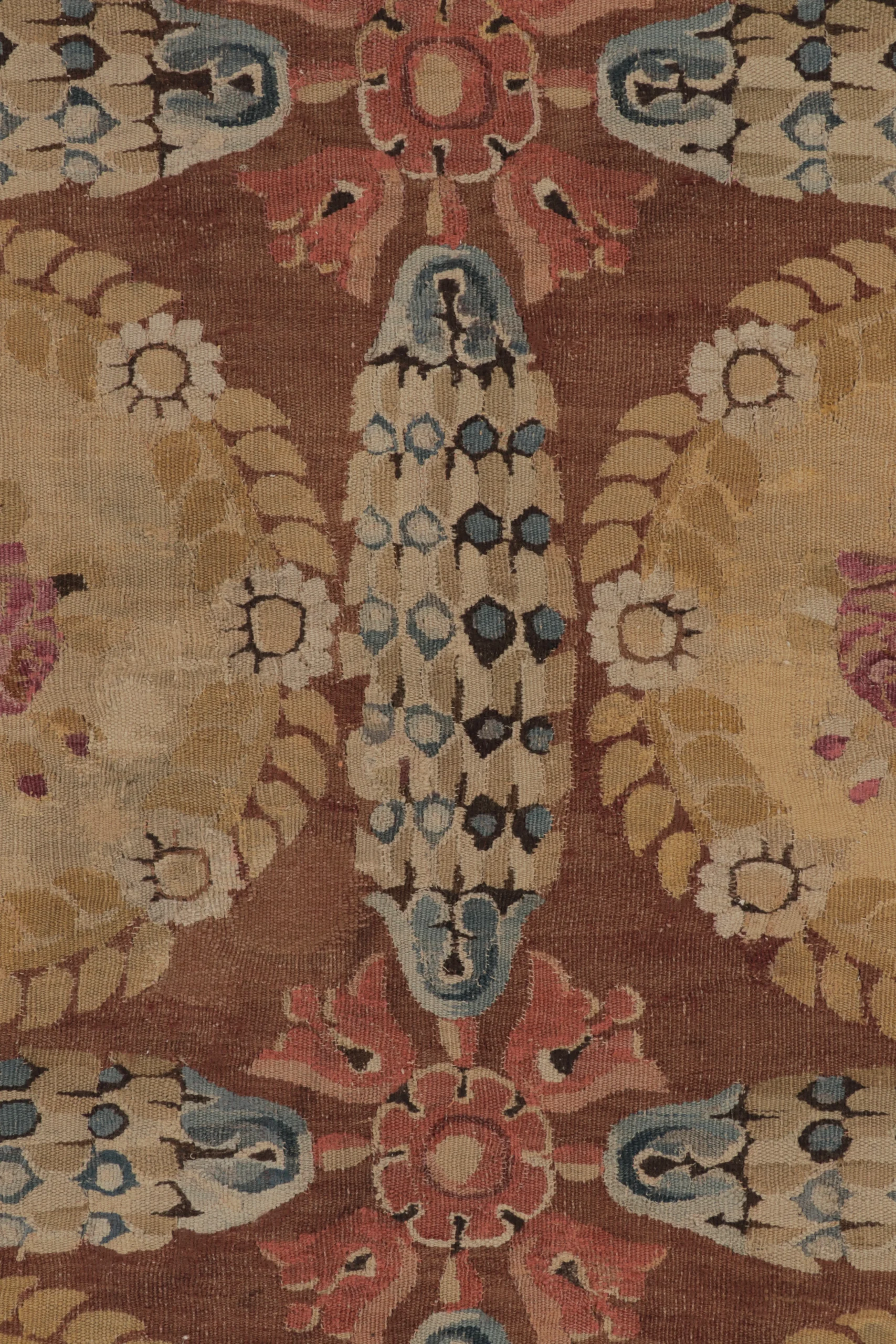 Antique Aubusson Square Rug