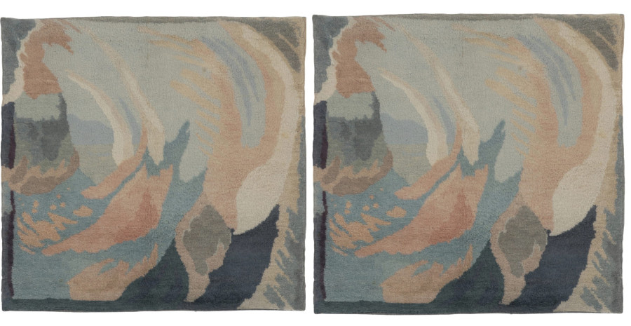 Antique Art Deco Rug Pair by Jean Burkhalter for Pierre Chareau - Rug & Kilim