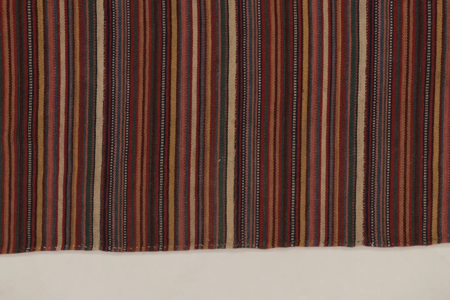 Contemporary Striped Square Kilim