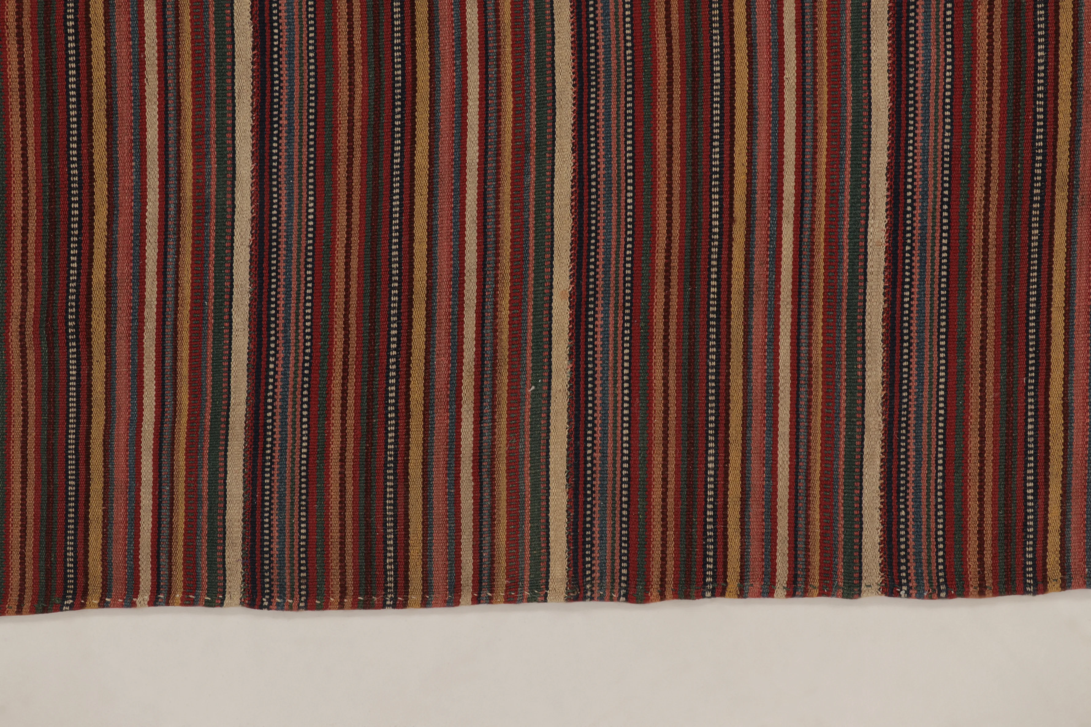 Contemporary Striped Square Kilim