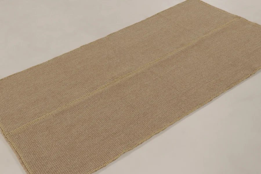 Hover image of Rug & Kilim's Contemporary Rez Kilim Flatweave Rug with Solid Field Design