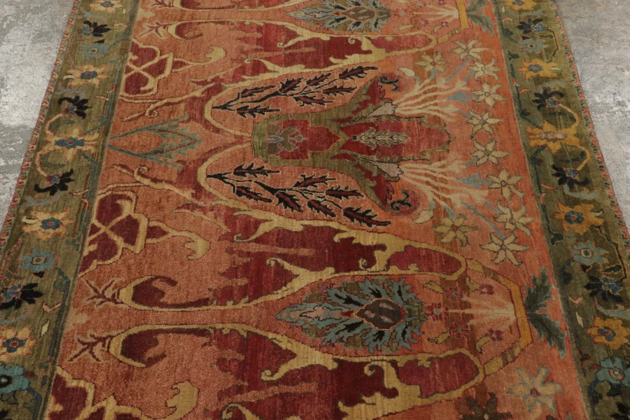 Contemporary Persian Bidjar Style Floral Rug