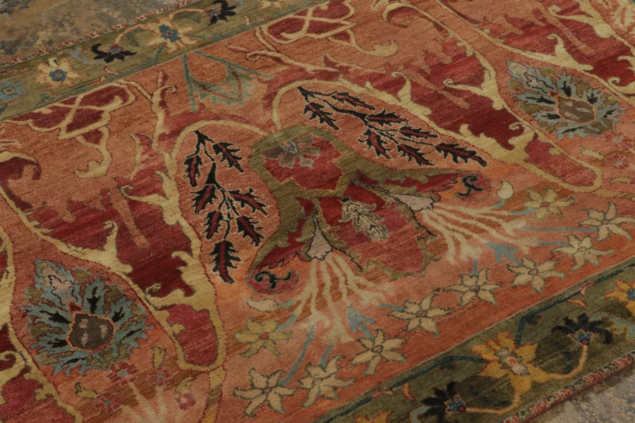 Contemporary Persian Bidjar Style Floral Rug