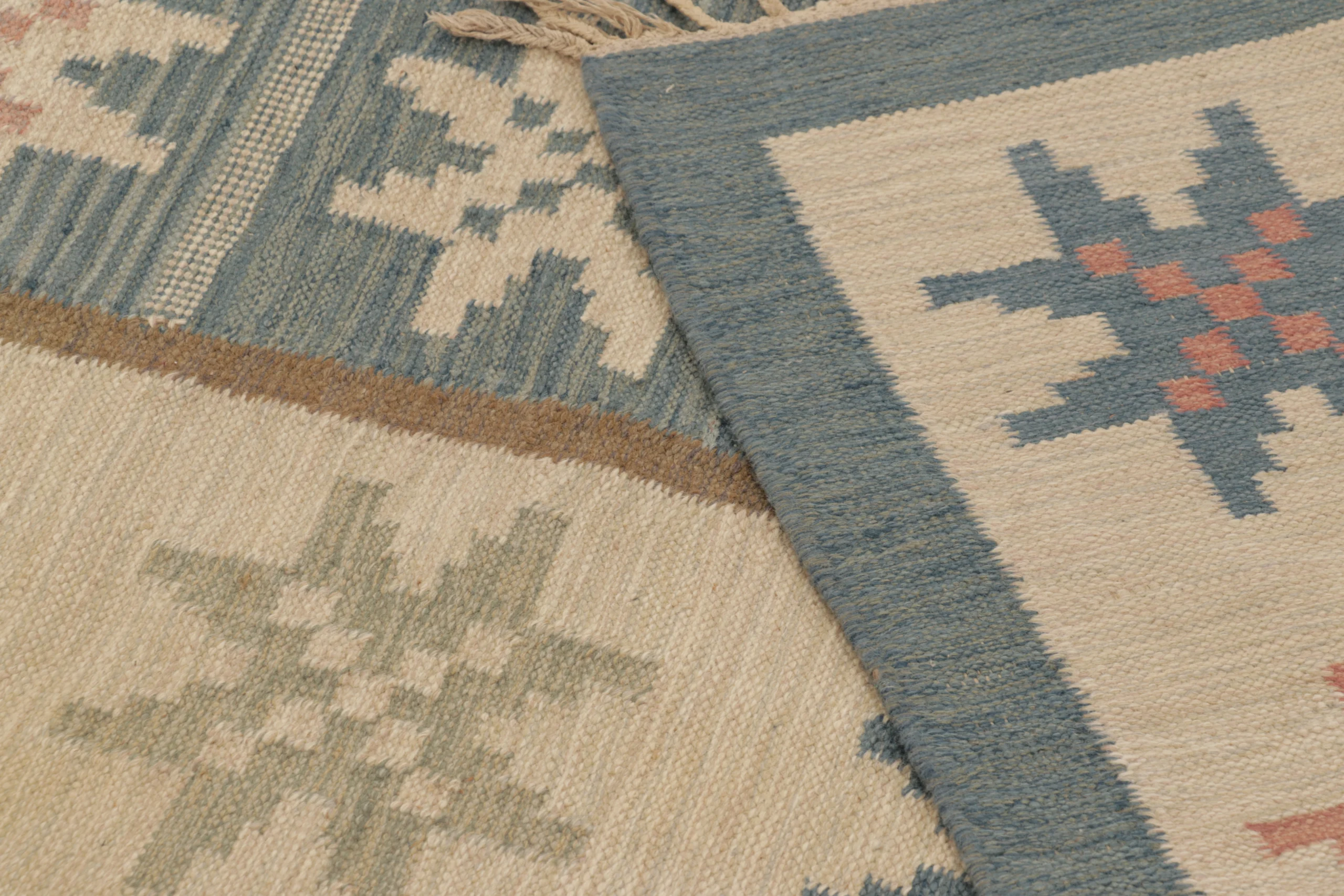Vintage Swedish Geometric Kilim