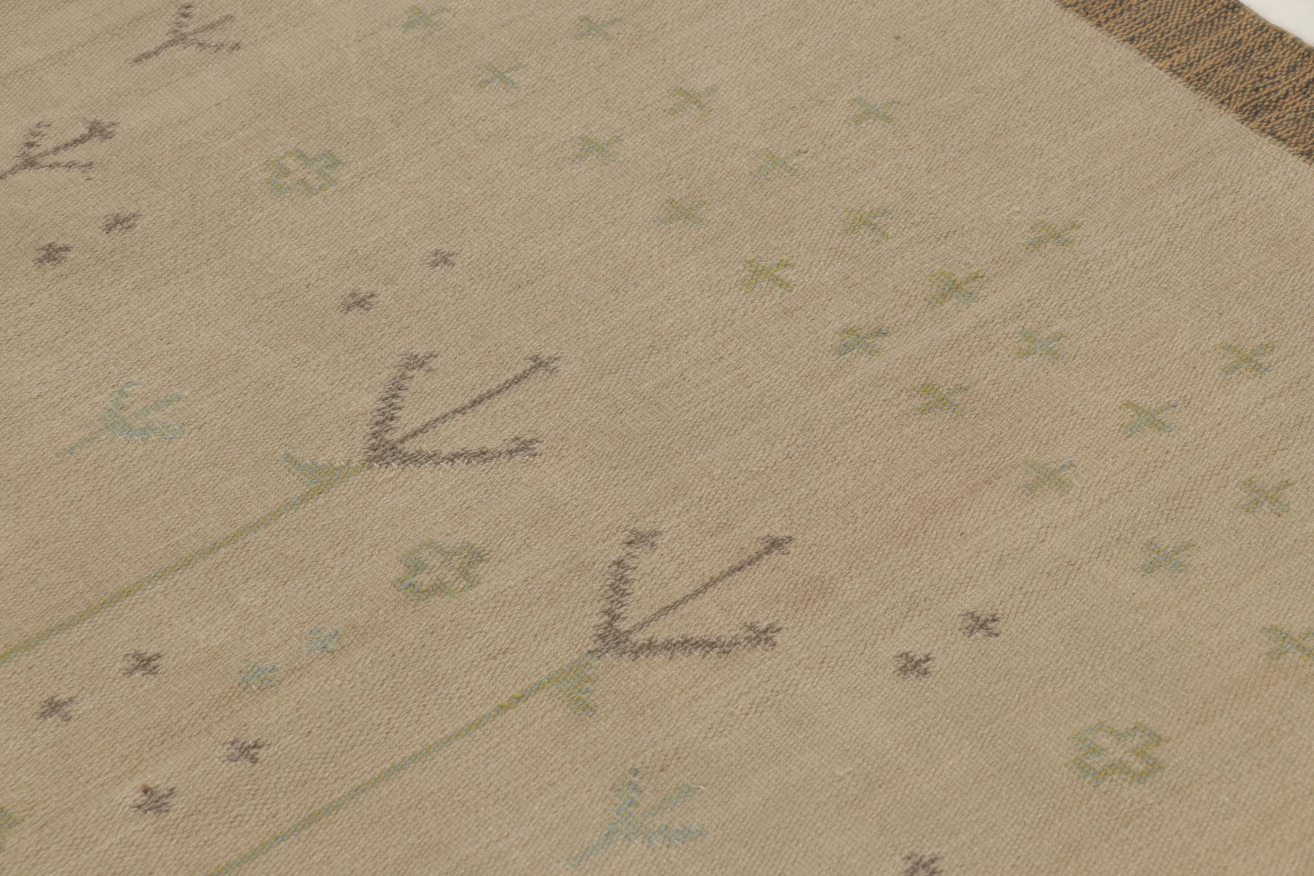 Vintage Swedish Geometric Kilim