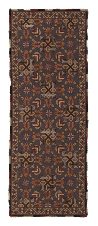 Antique Swedish Tapestry with All-Over Geometric & Symbolic Design - Rug & Kilim