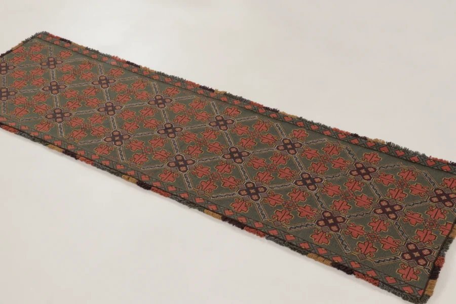 Antique Swedish Geometric Tapestry