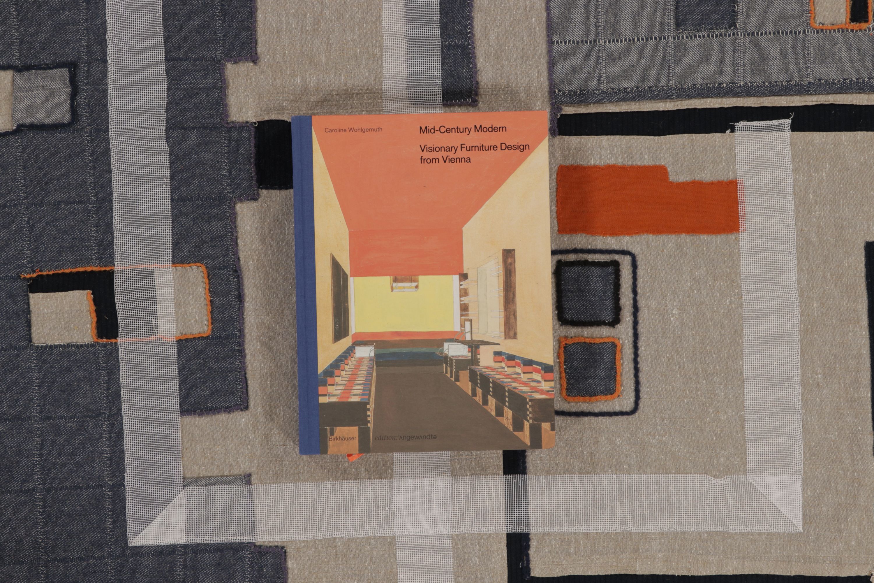 Contemporary Geometric Square Tapestry
