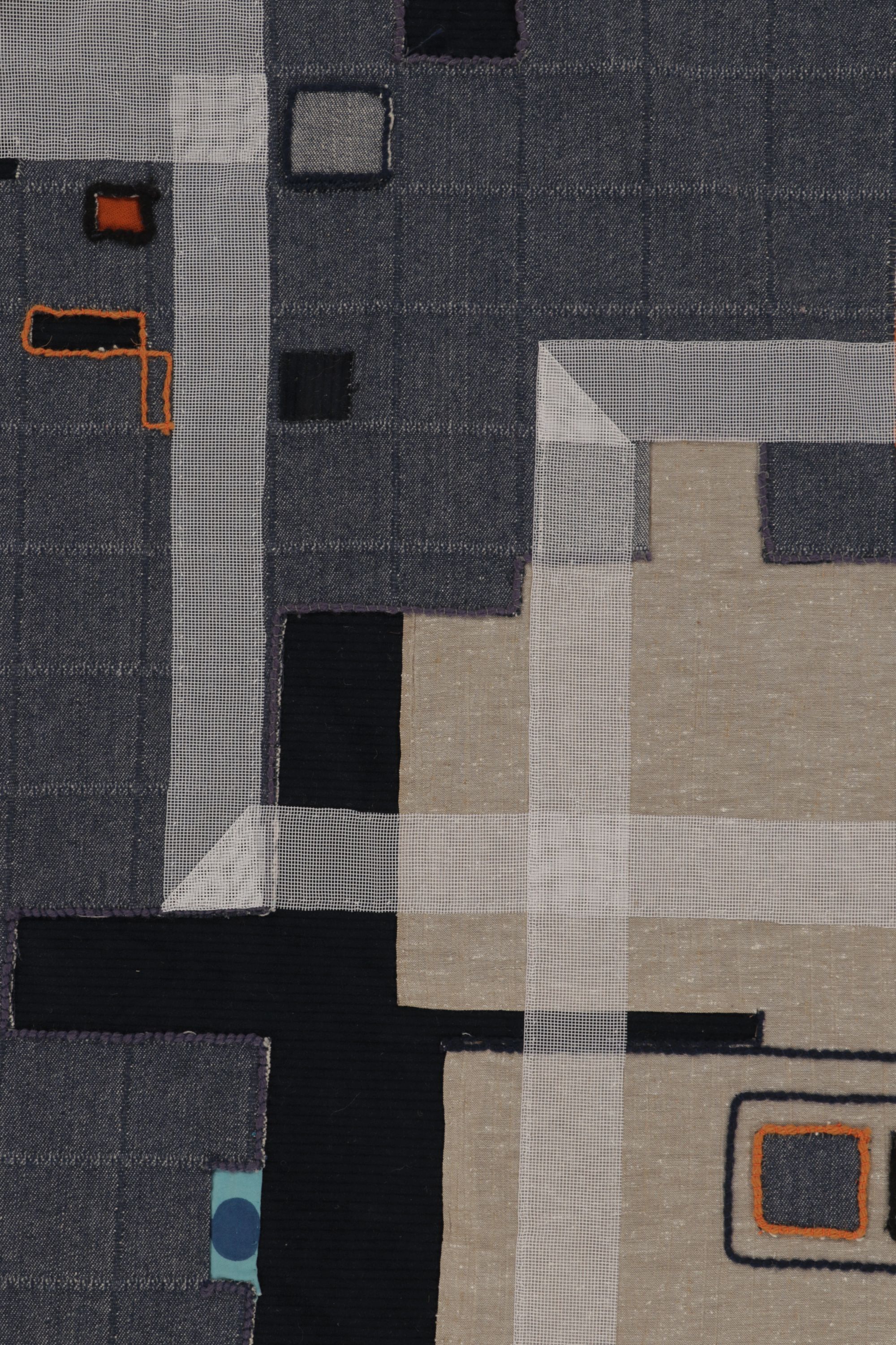 Contemporary Geometric Square Tapestry