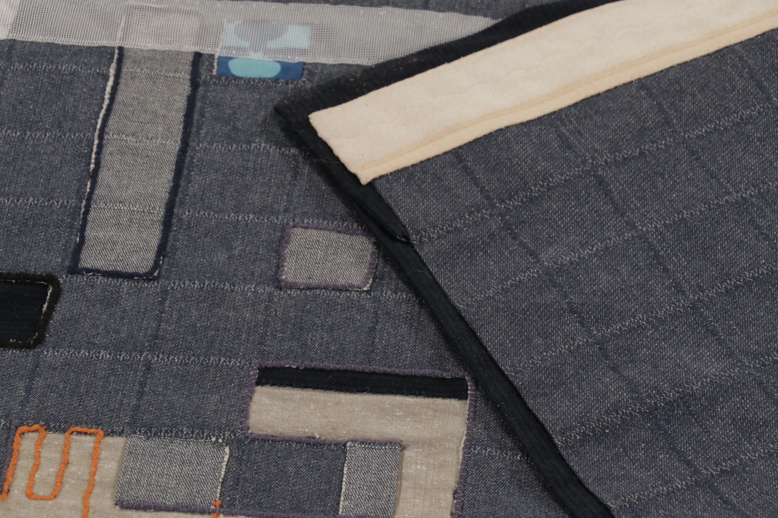 Contemporary Geometric Square Tapestry