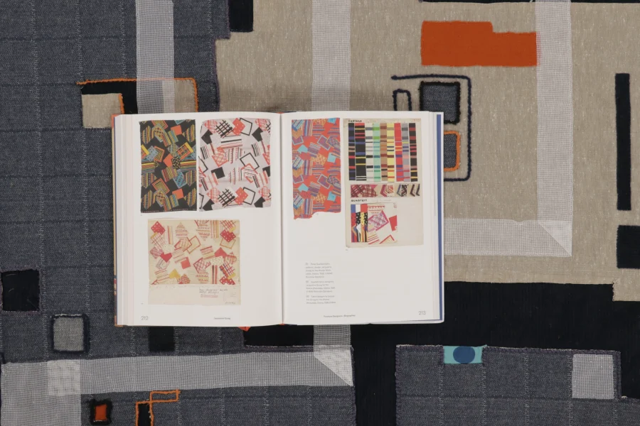 Contemporary Geometric Square Tapestry